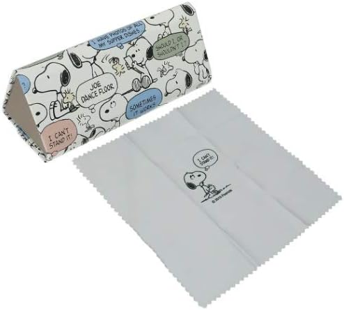 Amazon Co Jp カミオジャパン クロス付折りたたみメガネケース スヌーピー オシャベリ ホビー