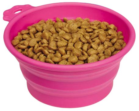 Guardian Gear Bend-A-Bowl Collapsible Bowls, Medium, Pink