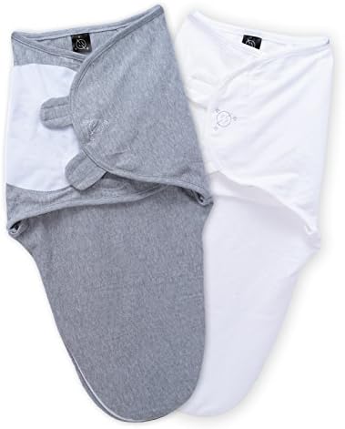 New Premium Baby Swaddle (SMALL) with Zipper, Easy Diaper Change- 2PK, Adjustable- 3 Sizes, Larger Chest Closure Tab, 100% Organic Muslin Cotton, So Soft- Helps Baby Sleep All Night!– LeMax Baby 2018