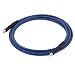Happybuy 1/4 Inch Pressure Washer Hose 25Ft Blue Power Washer Hose 3000PSI Carpet Cleaning Hose for Cold Water Replacement Extension Hose(Blue/With valve/25Ft（1/4 in）)