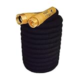 Pocket Hose New Top Brass Bullet by BulbHead No Kinking Or Leaking With Solid Brass Connector, Expandable Lightweight Compact For Easy Storage (50 feet)