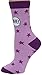 I'M DONE Being an Adult Today Anydaze Women's Crew Socks, Combed Cotton & SmoothToe,Purple,One Size
