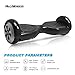 MEGAWHEELS Hoverboard - UL Certified Self Balancing Hover Board with Bluetooth Speaker & LED Light