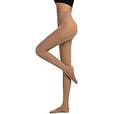 DTWAWA Womens 40 Den Opaque Control Top Tights, High Waist Pantyhose