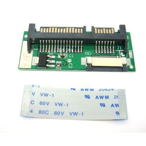Aneew 24 Pin SATA LIF Macbook Air SSD HDD to 7+15 22pin SATA Adapter Card +Cable