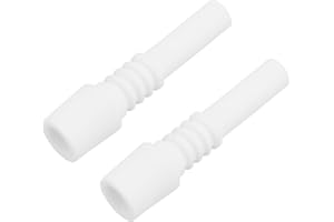 Be In Your Mind 2pcs 10mm Sand Blaster Ceramic Nozzles Eplacement Sandblasting Tips Nozzles for Replace Air Sand Blast Accessories White(10mm x 40mm)