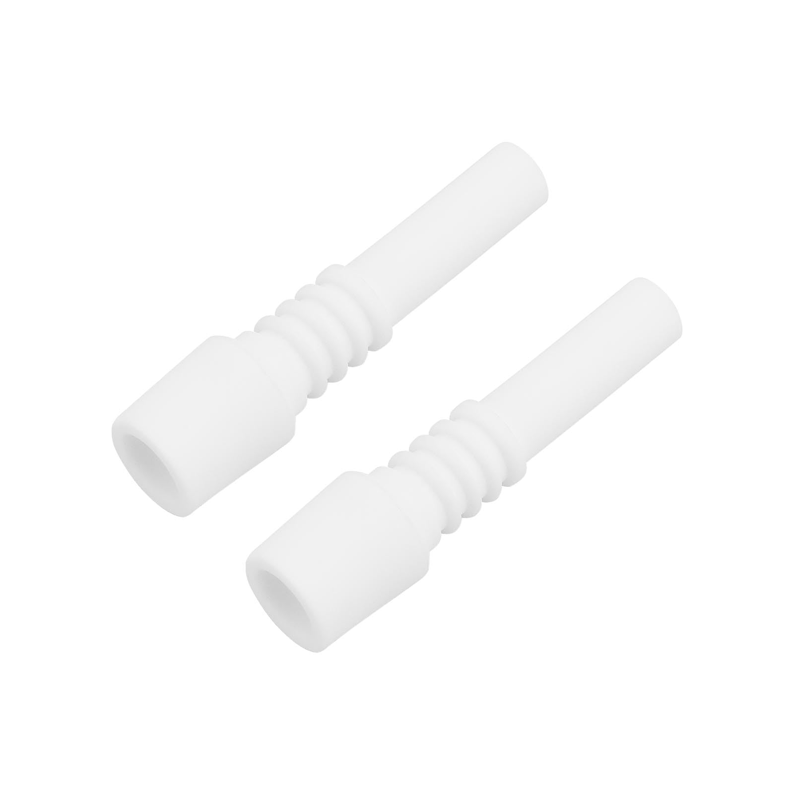 Be In Your Mind 2pcs 10mm Sand Blaster Ceramic Nozzles Eplacement Sandblasting Tips Nozzles for Replace Air Sand Blast Accessories White(10mm x 40mm)