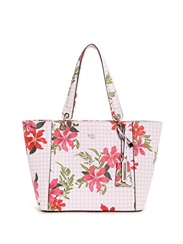 GUESS Kamryn Gingham Floral Tote