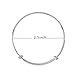 Expandable Wire Blank Bangle Bracelet for DIY Jewelry Making Pack of 10pcs,2.5 inch