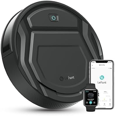 M210P Saugroboter ohne Wischfunktion, 2200 Pa Saugkraft, 120 Min.Steuerung per WLAN, Bluetooth, Alexa und App, 6 Reinigungsmodi und automatisches Aufladen, ideal für Tierhaare und Harte Böden