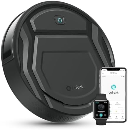 M210P Saugroboter ohne Wischfunktion, 2200 Pa Saugkraft, 120 Min.Steuerung per WLAN, Bluetooth, Alexa und App, 6 Reinigungsmodi und automatisches Aufladen, ideal für Tierhaare und Harte Böden