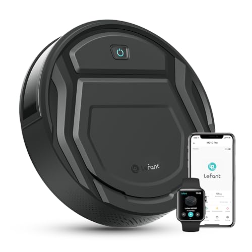 M210P Saugroboter ohne Wischfunktion, 2200 Pa Saugkraft, 120 Min.Steuerung per WLAN, Bluetooth, Alexa und App, 6 Reinigungsmodi und automatisches Aufladen, ideal für Tierhaare und Harte Böden