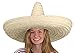 jAc Giant Jumbo Sombrero Hat Zapata Straw Spanish Mexican Adult Costume Accessory