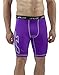 SUB Sports DUAL Mens Compression Shorts - All Season Base Layer - Purple - M