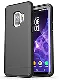Encased Samsung Galaxy J8 Case, Slim Protective Grip Phone Cover (Slimshield Series) Ultra Thin Fit Design for Galaxy J8 - Smooth Black