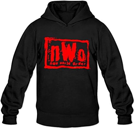 Men's Red Nwo Wolfpack Wrestling Logo Hoodie Sweatshirt