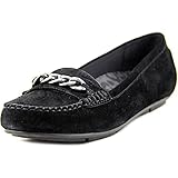 Vionic Women's Orthotic Suede Moccasins w/ Chain, Chill Mesa