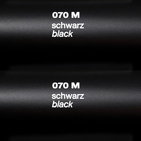 Rapid Teck® Matt Folie - 070 Schwarz - Klebefolie - 5m x 63cm - Folie Matt Plotterfolie - Klebefolie selbstklebend - auch als
