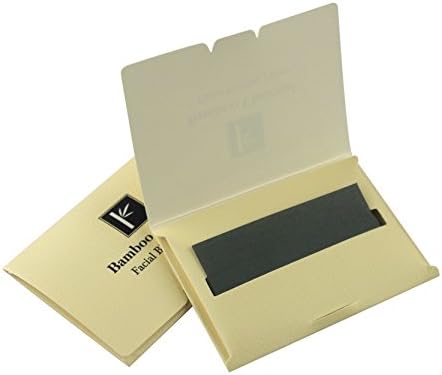 Pretie Asian Bamboo Charcoal Facial Blotting, Oil Absorbing Paper 80 sheets.Pop-Up Inter-folded sheets, Unisex for Men and Women (1 Packs)