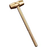 Mini Brass Hammer Small Mallet Solid Copper Tool for Jewelry Making Watch Repair Crafts Vintage Metal Hammer for Women Jewelers Nutcracker &amp; Crab Mallet