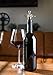 Twine Octopus Wine Bottle Stopper, Keep Wine Fresh, Fits Standard Bottles, Metal, Rubber Seal, Silver, Set of 1