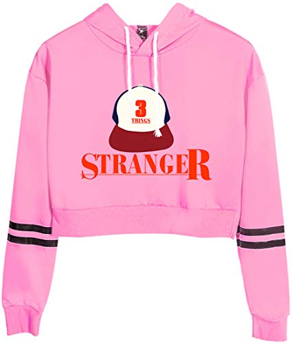 FLYCHEN Girls' Short Hoodies Inspired by Stranger Things Unisex Pullover  Long Sleeves Sweatshirts