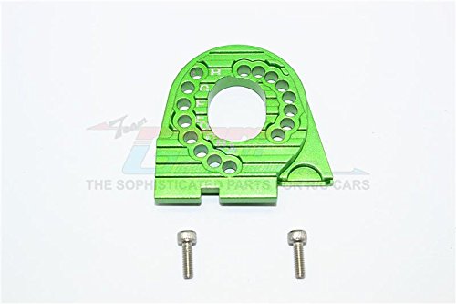 Traxxas TRX-4 Trail Defender Crawler Upgrade Parts Aluminum Motor Mount Plate With Heat Sink Fins - 1Pc Set Green