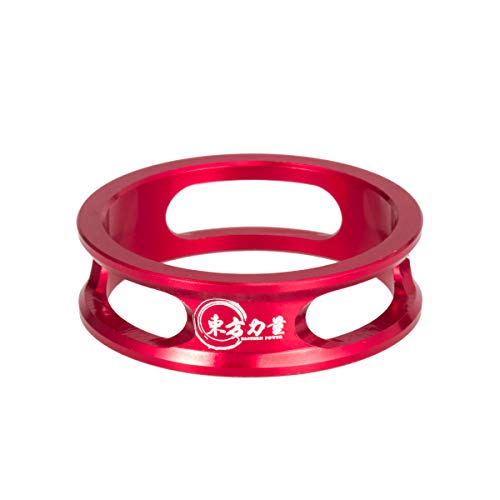 EASTERN POWER Bike Headset Spacer 1-1/8" MTB Headset Spacers Road Bicycle Stem Spacers 10mm x 4, Red - Thumbnail 3