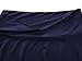VETIOR Womens Fold Over Waist Knee Length A-Line Flared Midi Skirt (Medium, Navy)