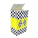VDESFUEBY 20 Packs Checkered Racing Treat Bags Race Car Theme Party Favors for Sports Event and Kids Birthday Supplies