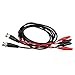 Vktech 2pcs 110cm BNC Q9 to Dual Alligator Clip Oscilloscope Test Probe Leads