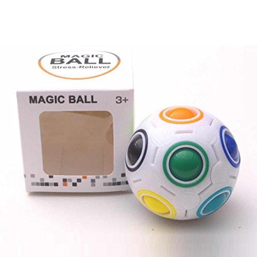 image for Magic Rainbow Ball, Forthery Rainbow Ball Magic cube LED Fidget toy pu