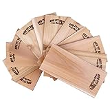 BBQ Pit Boys Grilling Planks - 12 Pack Premium Western Cedar Barbecue Steak, Burgers, Pork Chops, Fish More!
