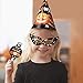 Halloween Party Decorations Cute Fun Party Supplies, All-in-One Pack Kids Theme Party Include Party Blowers, Eye Patch, Cardboard Hat, Balloon, Table Cloth, Banners Hanging Skeleton