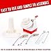 Yarn Ball Winder, Effective Jumbo Size 7-Ounce Capacity Hand Operated Yarn Winder Spinner Baller Roller for Thick Large Wool Yarns Storage Sewing Knitting Crocheting Needs with Crochet Tips Ebook