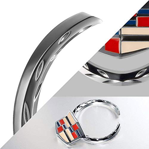 2pcs 3D for Cadillac Emblem, Metal Labeling for Escalade ATS SRX XTS CTS XT5 XLR,etc, Car Tailgate Hood Emblem - Thumbnail 7