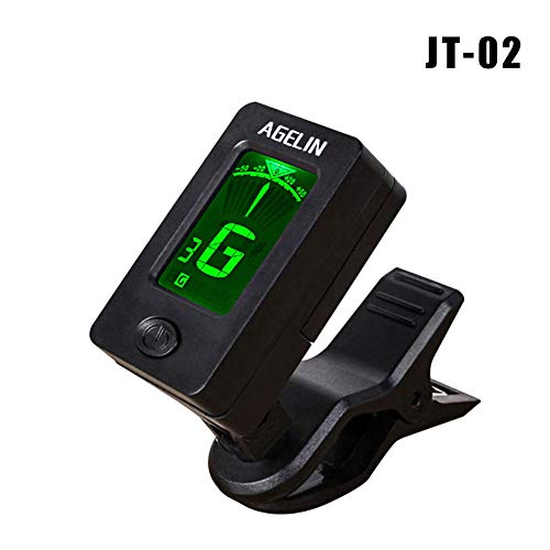 tesyyke Mini Digital Clip Tuner Rotatable Sensitive Accessories for Guitar Bass Violin Ukulele