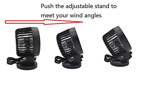 USB Personal Table Desk Fan,Portable Mini Quiet Cooling Fans with 2 Speeds for Desktop Summer Office Travel (Black)