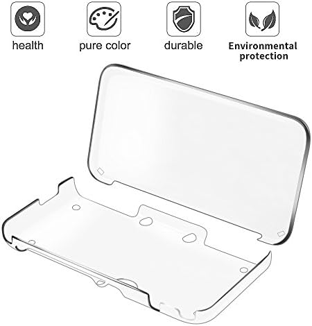 Nintendo 2DS XL Case SunbaYouth Crystal Clear Case for New Nintendo 2DS XL Protective Case Anti-Scratch Hard Case for Nintendo New 2DS XL