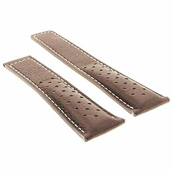 Ewatchparts 20-22mm Leather Watch Band Strap With