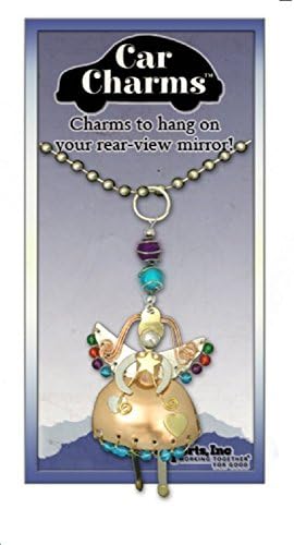 Pilgrim Imports Angel Handmade Car Charm Bronze Nickel and Copper Hanging Ornament - Bella Angel