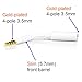 MobilePal Flexfit Headset Audio Jack Extender for iPhone or Android Battery Cases with Gold Plated 4-Pole 3.5mm Connectors (White)