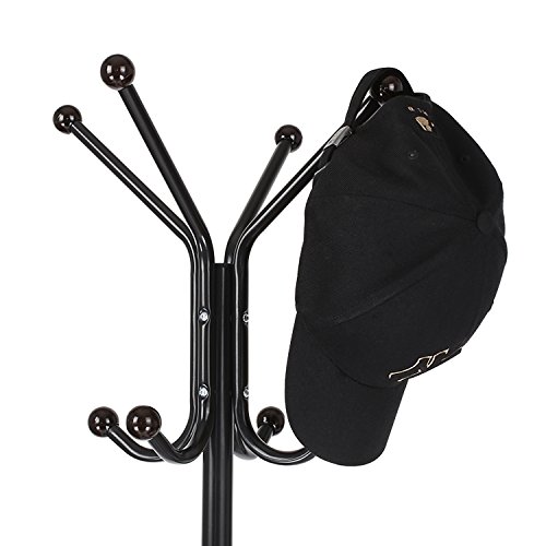 HOMFA Metal Coat Rack Heavy Duty Free Standing Hat Hanger Holder Hooks