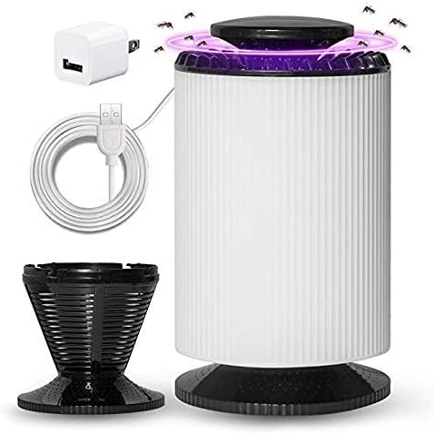 Tukear Indoor Bug Zapper, USB Mosquito Killer Lamp, Electric Photocatalytic Suction Mosquito Killer with UV LED Light