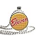 Eleven Eggo Waffle 1 inch Silver Plated Pendant Necklace