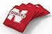 Wild Sports NCAA College Nebraska Cornhuskers Red Authentic Cornhole Bean Bag Set (4 Pack)