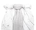 Sugar & Spice 3 pack Super Soft Muslin Baby Swaddle Blankets, Silver, White and Grey