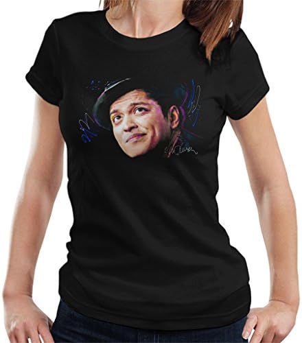 Sidney Maurer Original Portrait of Bruno Mars Hat Women's T-Shirt