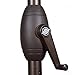 Abba Patio 8.5 Ft Outdoor Market Umbrella with Push Button Tilt and Crank, Turquoise