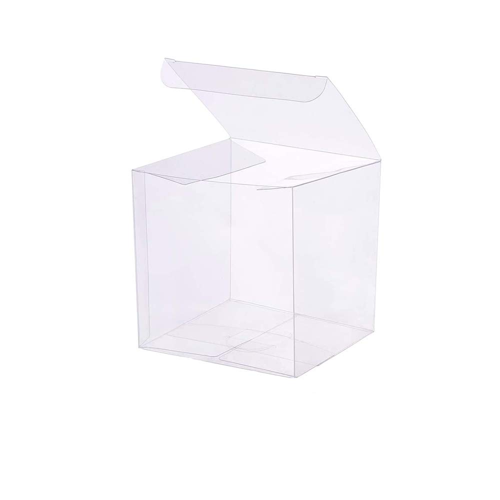 10Pcs Transparent Boxes Clear Gift Boxes for Wedding, Party and Baby Shower Favors, Clear, 10 x 10 x 10 CM